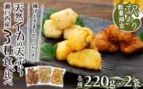 天ぷら 訳あり 食べ比べ 6袋 ( 220g × 各2袋 ) 天然イカの天ぷら