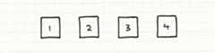 A series of number literal objects.