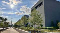 The new Flight Garden along the north entrance to the National Air and Space Museum.