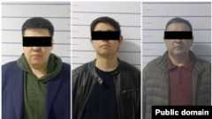 Темирлан Султанбеков, Кадырбек Атамбаев и Кубанычбек Кадыров. Фото распространены МВД.