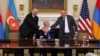 U.S. President Trump participates in a trilateral signing with Armenia's PM Pashinyan and Azerbaijan's President Aliyev, in Washington, D.C.