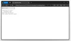 A browser window showing the sample app in action