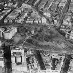 aerial view of Temple Heights in the early 1930s (Library of Congress)