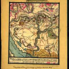 Plan of the Rebel attack on Washington, D.C., July 11th and 12th, 1864.