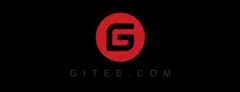 Logo gitee g red with domain name