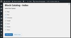 Screenshot of Block Catalog Tools