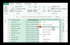 Remove Other Columns - удаление прочих столбцов