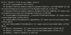 screenshot of normal errors