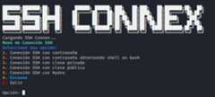SSH-Connex Menú