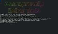 Anonymously Hiding Tools