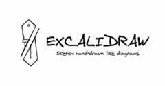 Excalidraw logo: Sketch handrawn like diagrams.