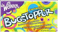 A photoshopped box of Everlasting Gobstoppers that says EverlastingBugstopper instead