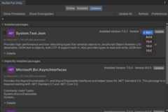 Updates Packages Tab Update