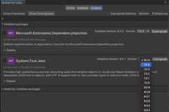 Updates Packages Tab Downgrades