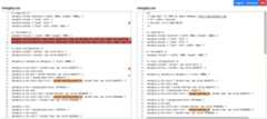 Diff view on a CSS file