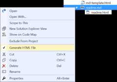 Generate HTML