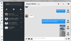 screenshot of chat