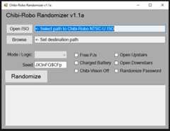 Screencap of Randomizer GUI