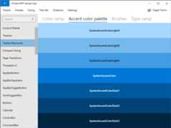 Accent color palette
