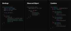 The code illustrates various methods for monitoring the current timer state, including binding, callbacks, combining, and state observation