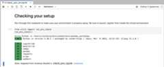 check env