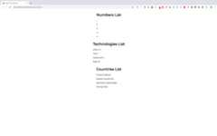 Rendering list