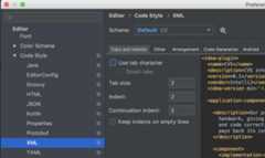 Intellij XML code style other