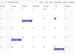 Monthly Angular 6 Scheduler