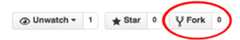 fork button on github