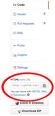 where to copy url on github