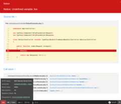 Nette Tracy with Symfony profiler screenshot