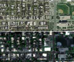 Localization output (bottom row) and ground truth (top row). Localization example