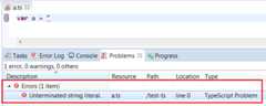 TypeScript Problem View