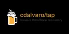 cdalvaro's Homebrew tap banner.