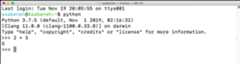 Python script on python shell