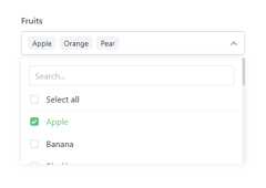 Screenshot of Multi Select Dropdown