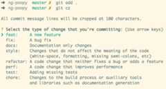 Add and commit with Commitizen