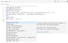 IntelliSense for Dockerfiles