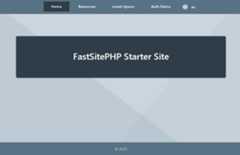 FastSitePHP Starter Site