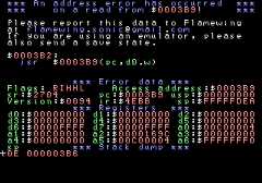 Address error sample