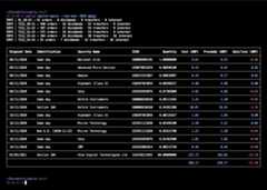Example capital gains report