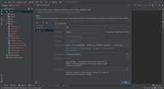 Selecting the dev preset in CLion