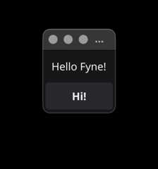 Fyne Hello Dark Theme