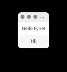 Fyne Hello Dark Theme