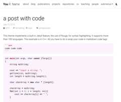 example of post with code
