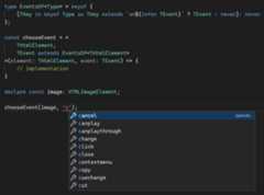 Infer event names out of HTML elements.