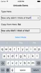 Sample iPhone screenshot