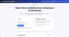 Fusion Electronics Order Tracking Page