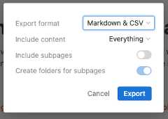 export-format