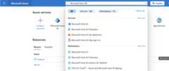 Entra id search in the Azure Portal